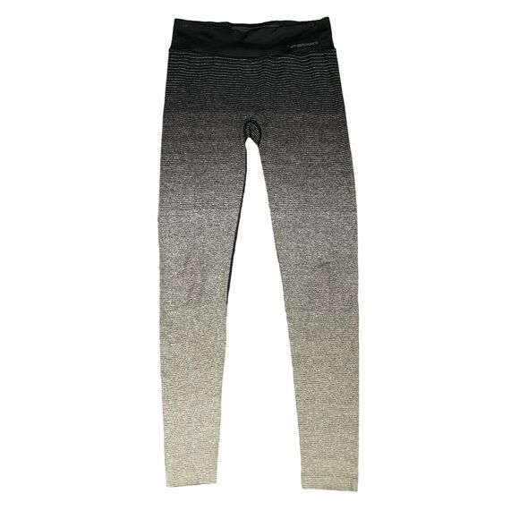 Brooks Streak Shadow Runners Tight Womens M Ombre Striped Compression Leggings - Picture 1 of 10